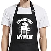 Oxpaynop Funny Aprons for Men Chef Cooking BBQ Grilling, Gag Gifts for Men Dad Father, Husband Gifts from Wife for Birthday