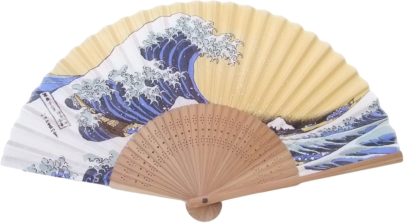 Amazon Co Jp 夏用 絹 扇子 メンズ 箱入り 浮世絵 富嶽三十六景 せんす 夏扇子 海外土産 みやげ プレゼント 絹扇子 なつ 紳士 男 服 ファッション小物