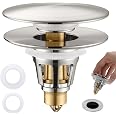 Universal Bathroom Sink Stopper Anti-Clogging Wash Basin Bounce Drainer
