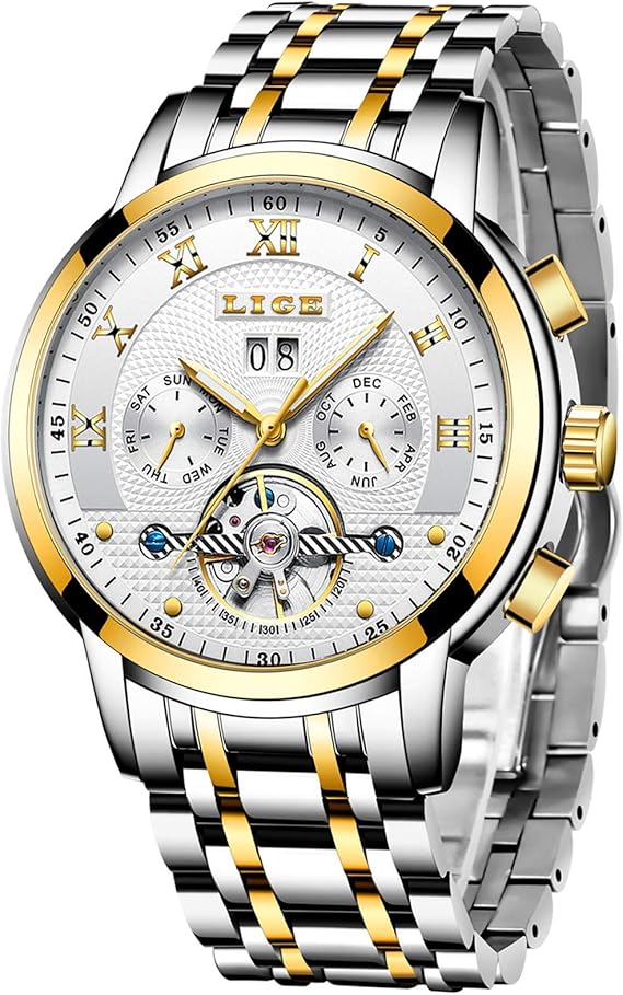 lige automatic mechanical watch