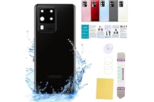 UooFide Compatible for Samsung Galaxy S20 Ultra Back Cover Glass Replacement 6.9-Inches Galaxy S20 Ultra SM-G988 All Carriers with Installation Manual + Repair Tool Kit (Cosmic Black)