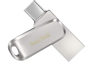 SanDisk 64GB Ultra Dual Drive Luxe USB Type-C - SDDDC4-064G-G46, Sliver
