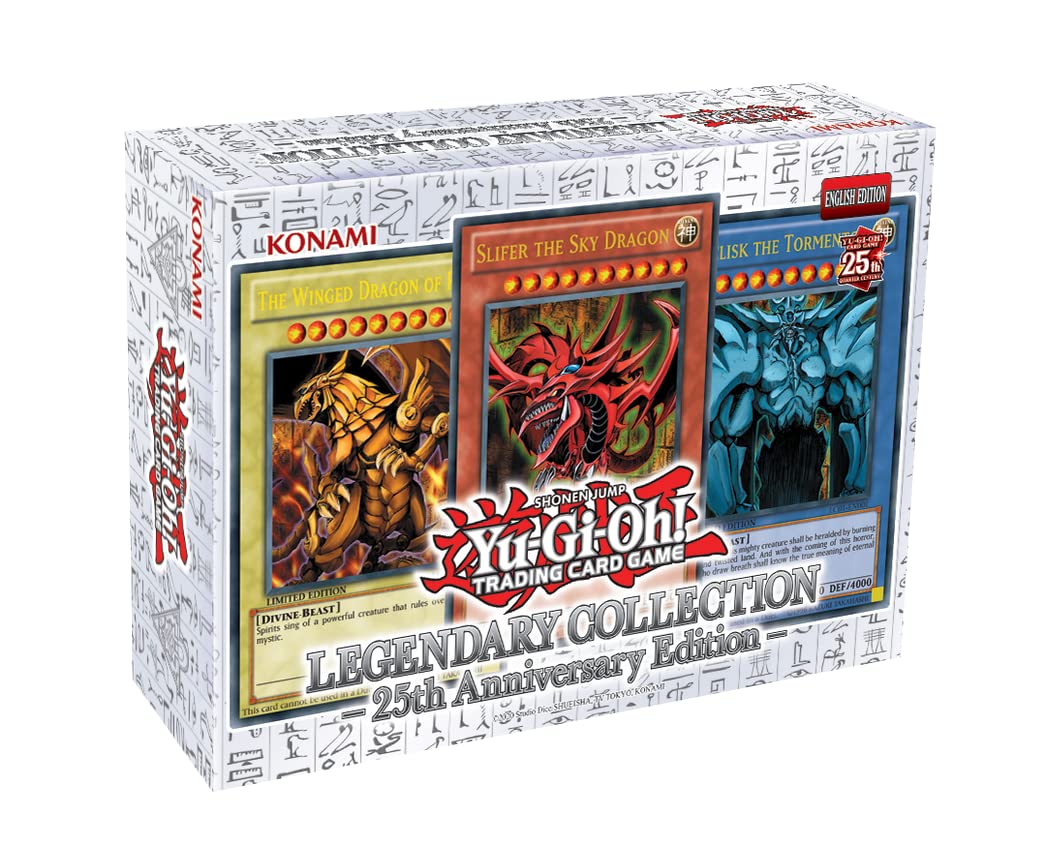 yugioh legendary collection god cards Trading Card Game 25th Anniversary Edition Ra, Slifer Obelisk Ultra Rare Set of 3 Egyptian Single its a nostalgic journey through a beloved franchise that has captured the hearts of millions Yugioh Legendary Collection 25th Box
