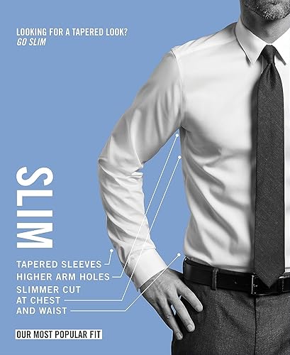 Kenneth Cole Unlisted mens Slim Fit Solid Dress Shirt, White, 16 -16.5 Neck 34 -35 Sleeve US in Dubai - UAE | Whizz 121177981011 Kenneth Cole Unlisted mens Slim Fit Solid Dress Shirt, White, 16 -16.5 Neck 34 -35 Sleeve US in Dubai - UAE | Whizz 121177981011