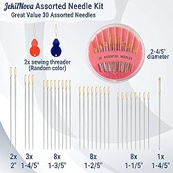 Premium Hand Sewing Needles, 6 Sizes Assorted