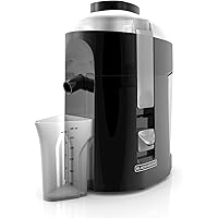 BLACK+DECKER 400-Watt Fruit and Vegetable Juice Extractor, Black, JE2200B