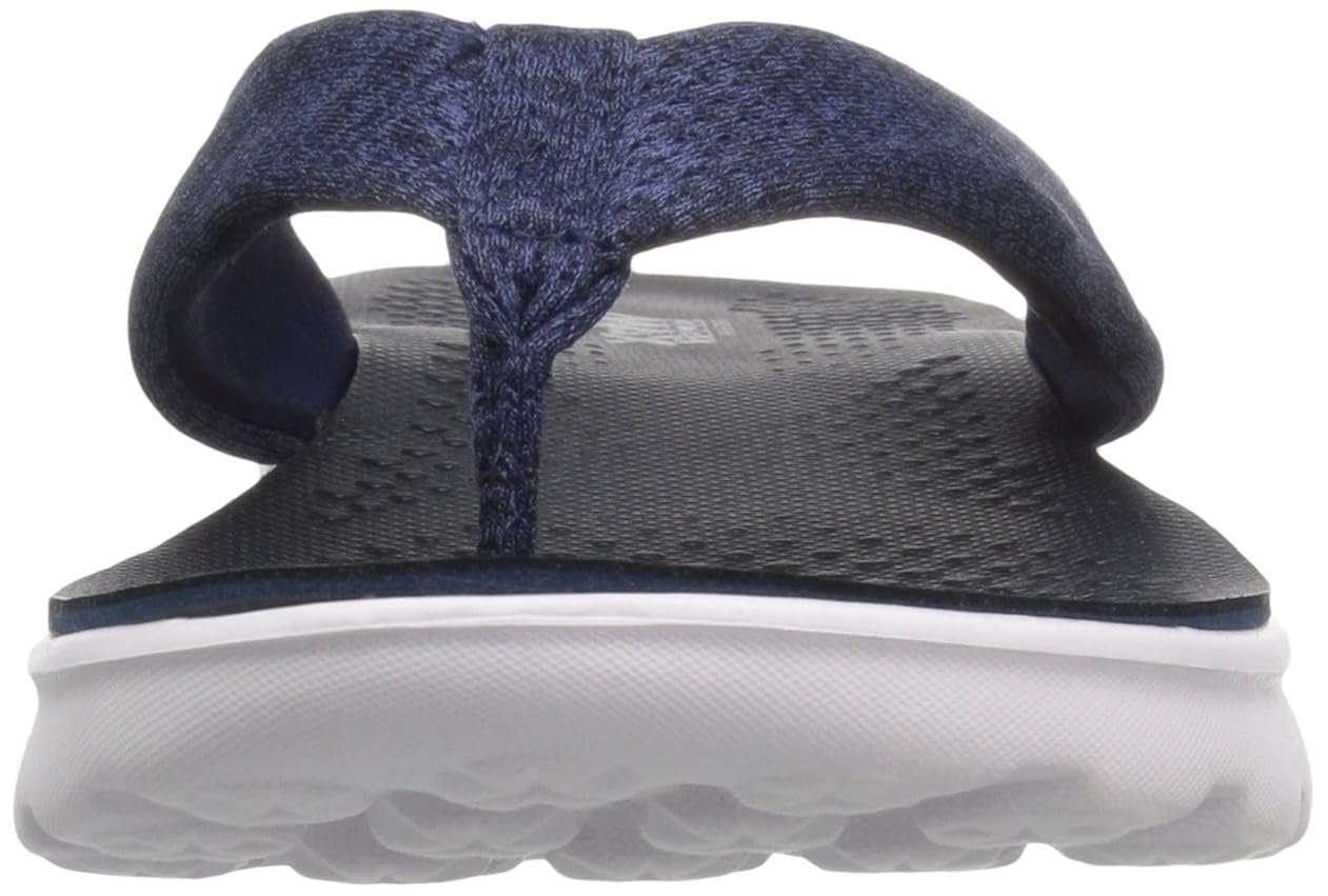 skechers women's flip flop (black textile)