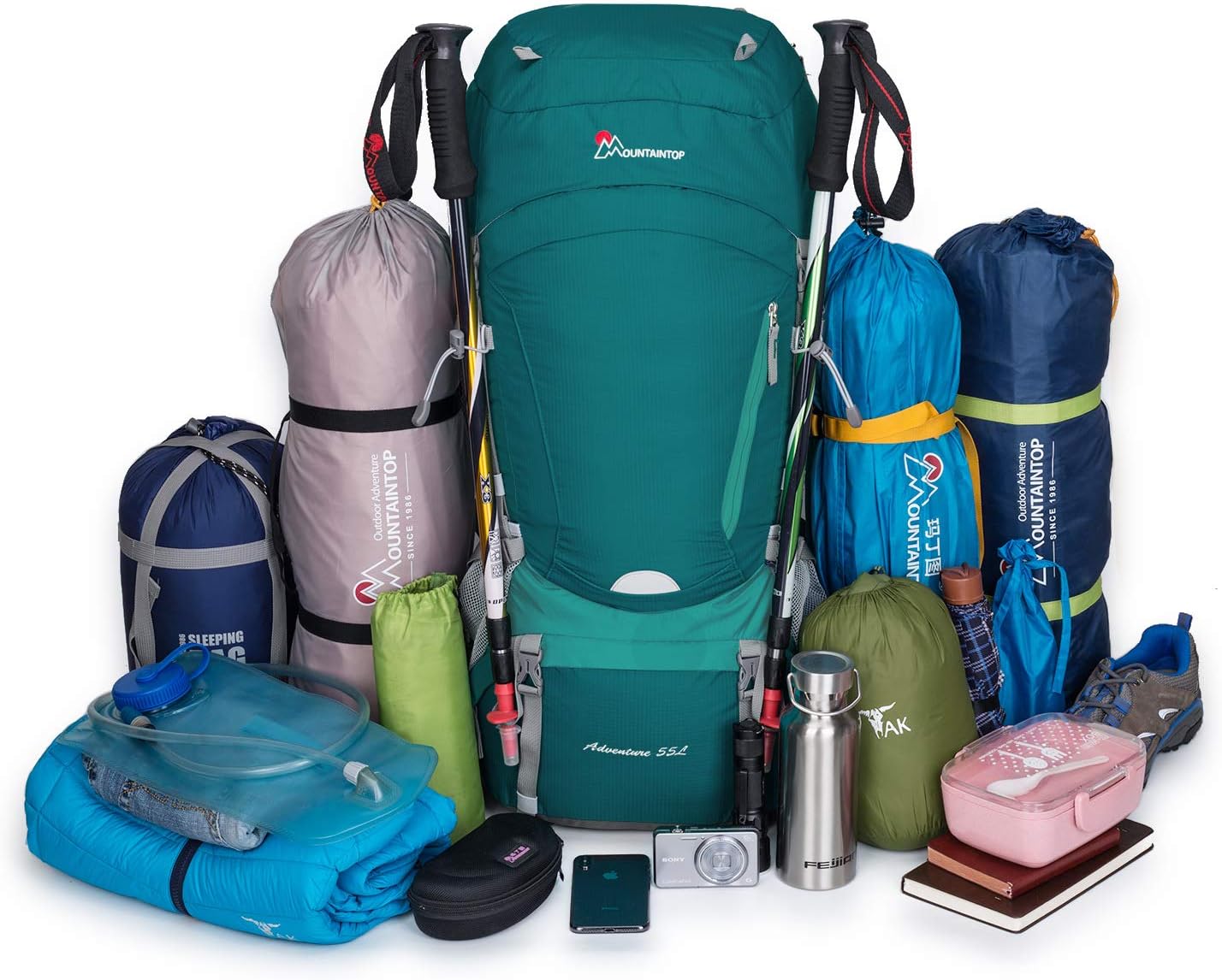 Zaini da hiking Multifunzione MOUNTAINTOP 60/65L Zaino da Trekking Grande  capacità Zaino Unisex Adulto per Escursionismo Montagna Campeggio Alpinismo  Viaggio urban-earth.co.uk