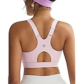 RUNNING GIRL Sports Bra for Women,Adjustable Straps Molded Cup High Impact Sports Bras for Women with Sewn in Pads