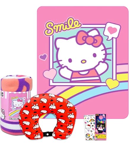 Ensemble d'oreillers et de couvertures Hello Kitty Vanuatu