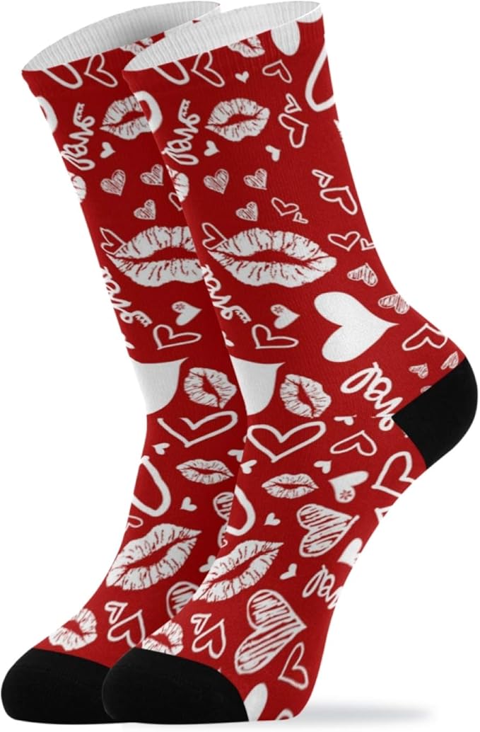 Valentine's Day Heart Socks Stockings For Women Girl Boy