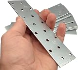 LLB 10pc Galvanised Steel Flat Connector Plates Heavy Duty 6" Wood Timber view 5
