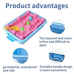 2 Pcs Portable Sand Tray with Lid Sand Box with