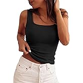 PRETTYGARDEN Womens Tank Tops 2026 Spring Casual Sleeveless Fitted Scoop Neck Basic Slim Cute Top Summer Shirt Beach Clothes
