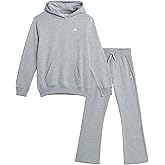 AEROPOSTALE Girls Sweatsuit Set - 2 Piece Fleece Hoodie Sweatshirt, Flare Jogger Sweatpants - Track Suit Set for Girls, 7-16