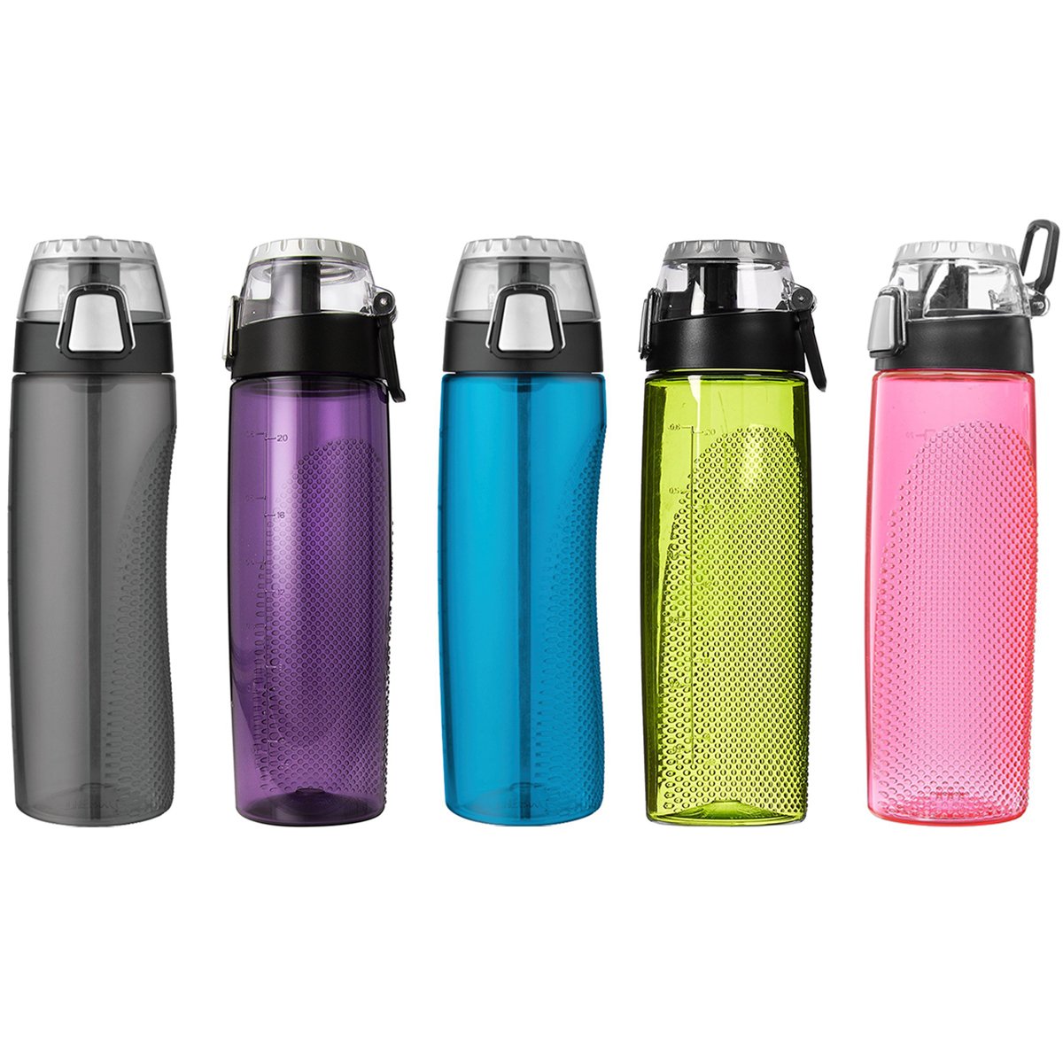 thermos tritan hydration bottle with meter