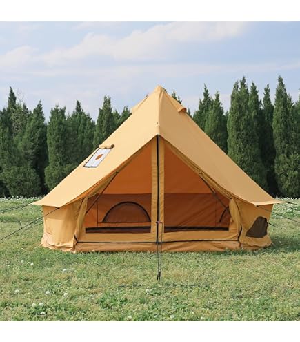 Amazon.com : YITAHOME Canvas Bell Tent Cotton Canvas Yurt Tent 4