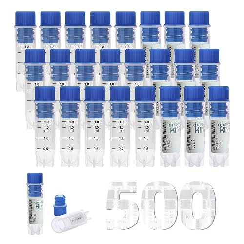 2 ml Internal-Thread Cryovials, Side-Coded Cryogenic Vials, Sterile, PP ...