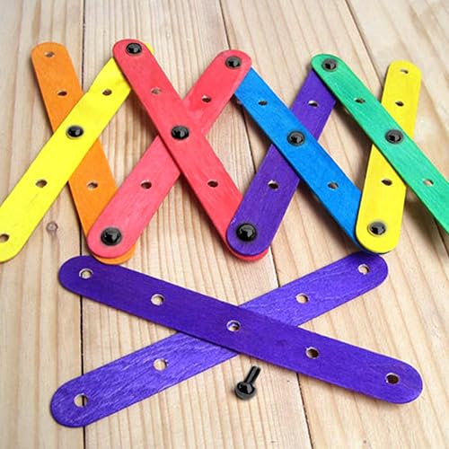 100-Piece Mini Metal Brads Paper Fasteners - 8x17mm, Assorted Colors (Copper, Gold, Silver) For Crafting, Scrapbooking, DIY Projects