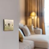 BG Electrical Single Wall Light Switch 2 Way Antique Brass NAB12 Nexus Metal view 7