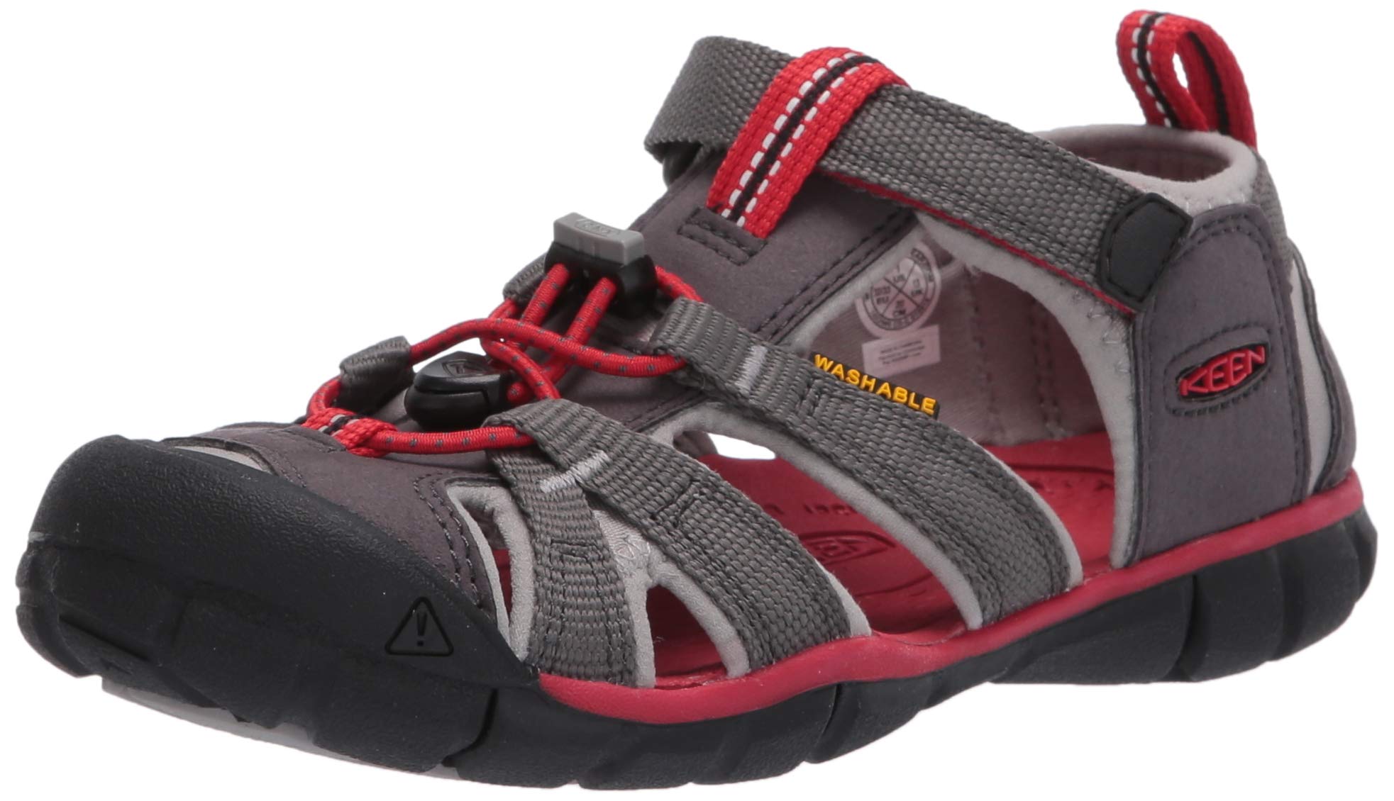 KEEN Little Kid's Seacamp 2 CNX Closed Toe Sandal, Magnet/Drizzle, 9 LK (Little Kid's) US