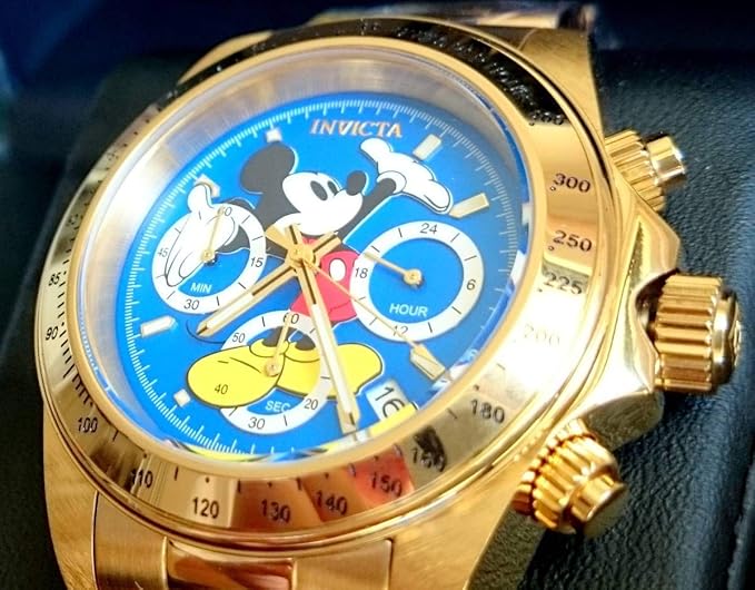 Amazon Co Jp Invicta インビクタ 腕時計 Disney ディズニー ミッキー 公式コラボ 日本製mov デイトナ 限定モデル 0防水 ホビー 通販