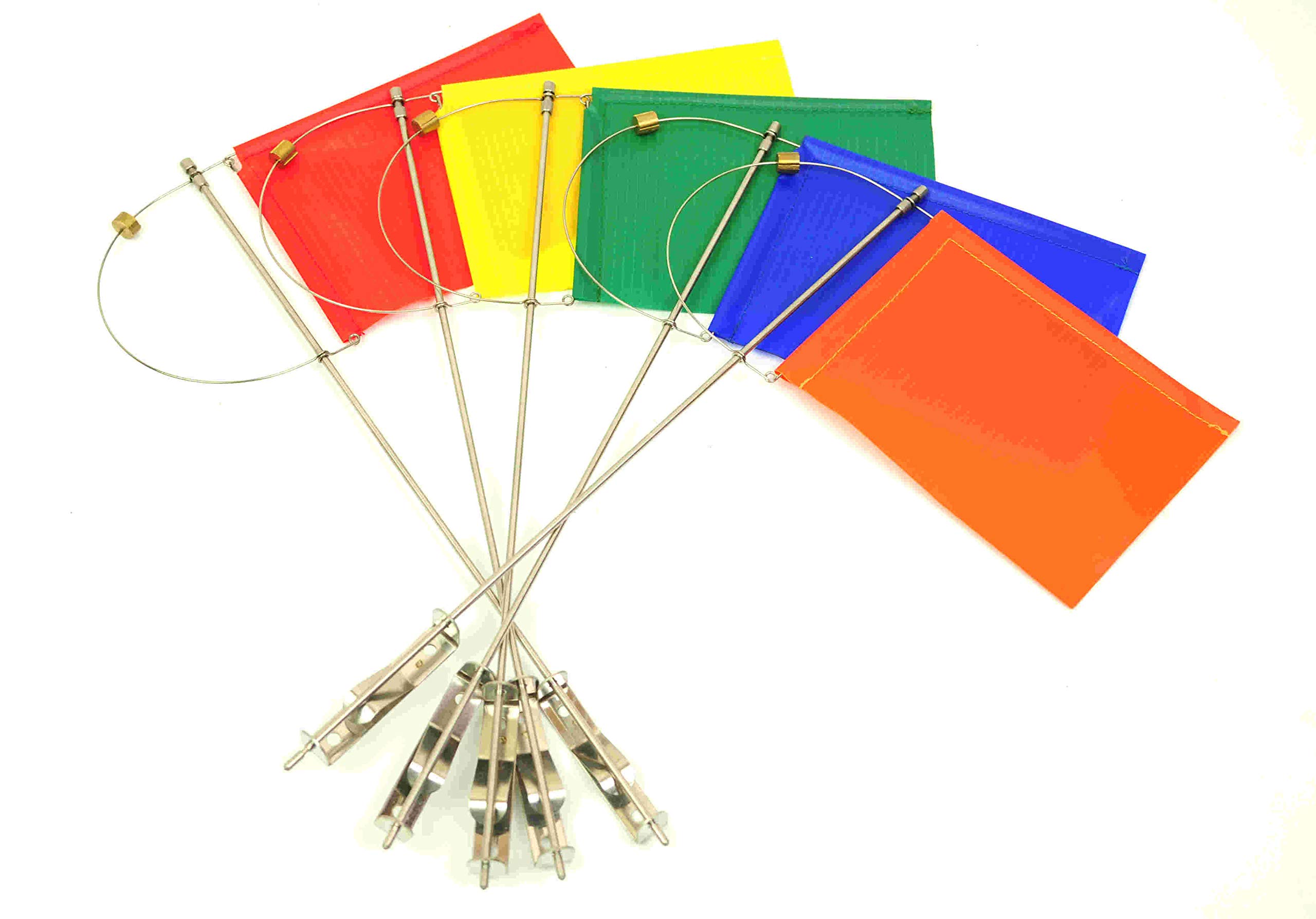 New Marine Wind-Direction Indicator with Counterweight for Sailboats Size 100 mm, Orange