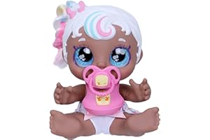 Kindi Kids Scented Sisters 6.5" Doll and 2 Accessories - Mini Mello Includes 1x Baby Doll, 1x Shopkin Rib, 1x Shopkin Dummy