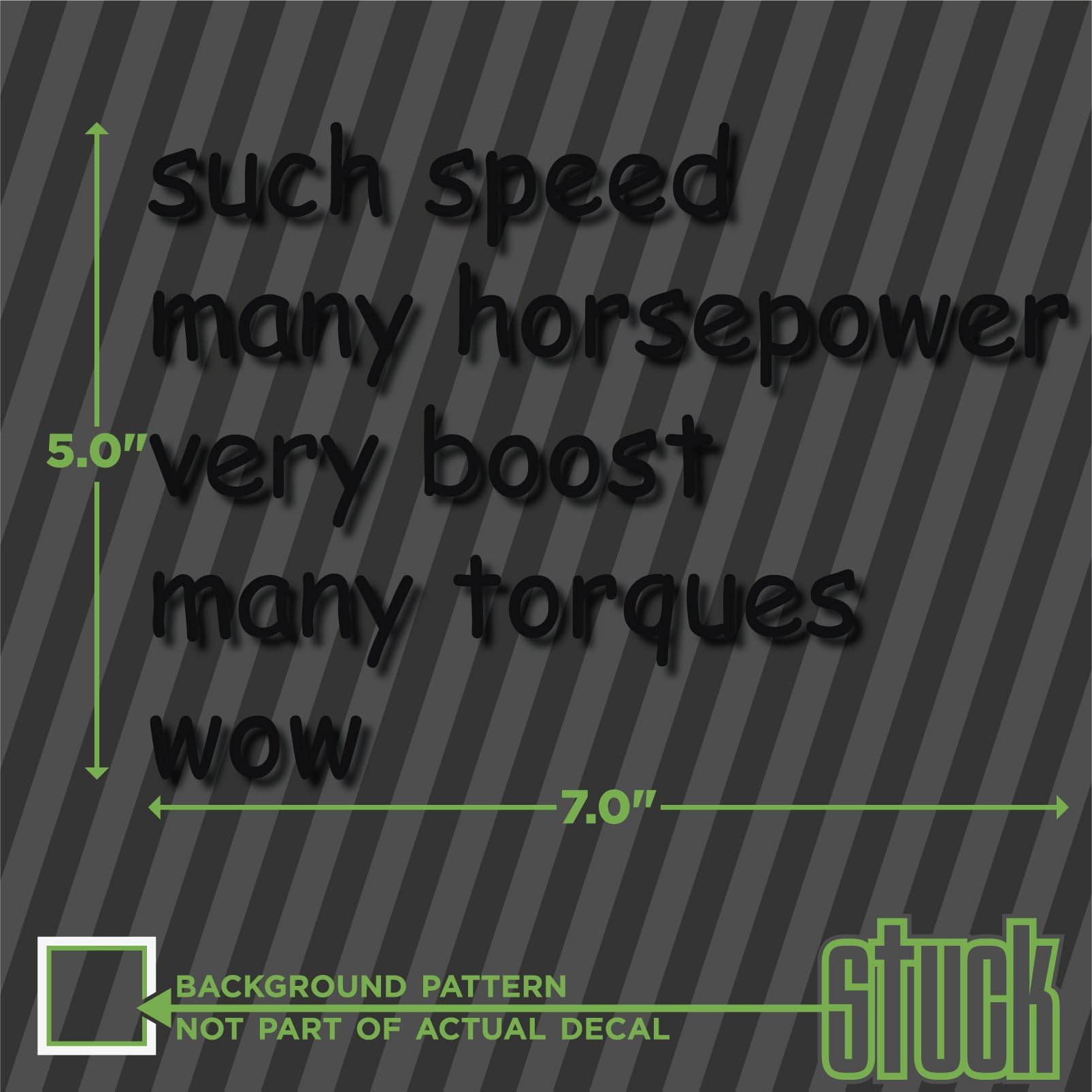 Doge Sayings For Cars such speed - vinyl decal sticker meme funny shiba shibes - 7.0"x5.0"