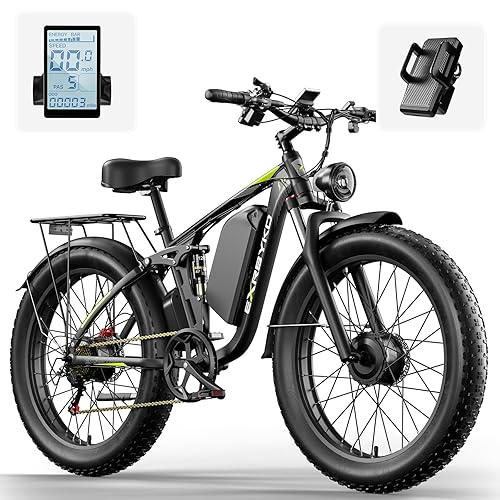 E Bikes for Men, 2000W Dual Motor Fat Tire Electric Bike, 23AH - Main Image
