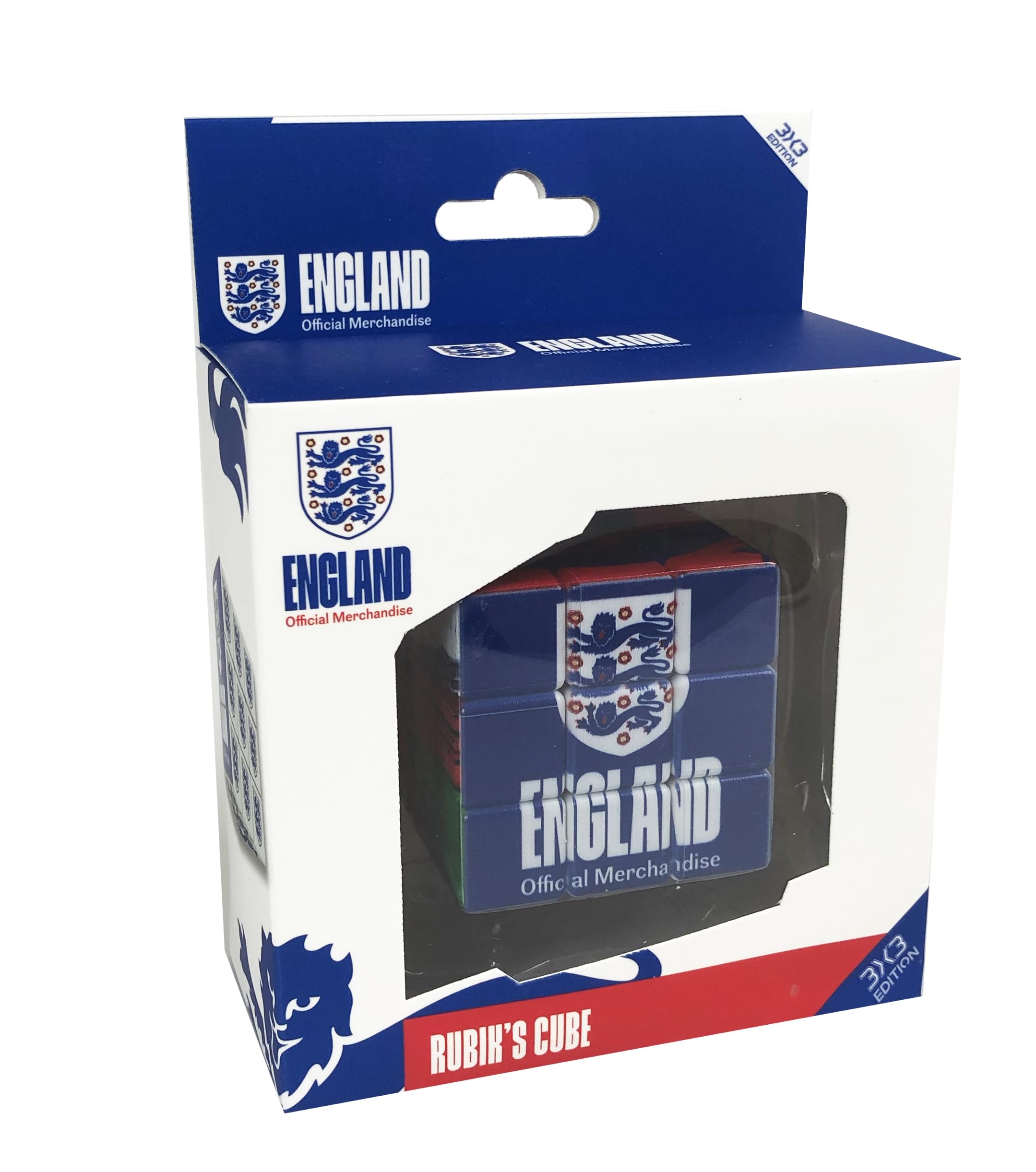 University Games Official England Football Team Rubik's Cube, Three Lions Logo, Ages 7+