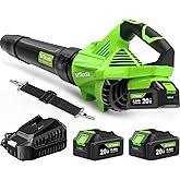 Leaf Blower Cordless, New Upgraded 1200W Brushless Motor Leaf Blower, 700CFM 200MPH with 3 Speed Modes, 160Mins Max Runtime, Handheld Electric Blower for Lawn Care, Yard, Dust &amp; Snow