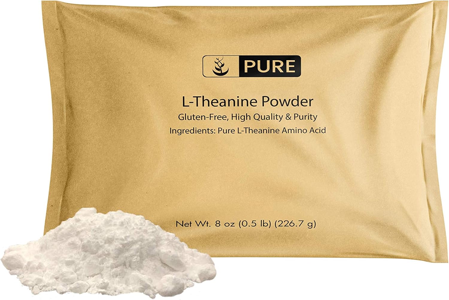 LTheanine Powder (8 oz, 1/8 TSP per Serving) by Pure, Pure