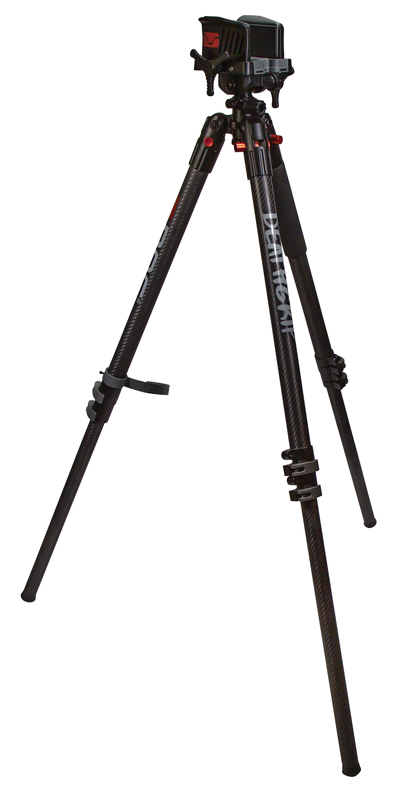 Photo 1 of **UNTESTED**
BOG DeathGrip Carbon Fiber Tripod with Durable Frame, Lightweight, Stable Design, Bubble Level, Adjustable Legs, Shooting Rest, and Hands-Free Operation for Hunting, Shooting, and Outdoors