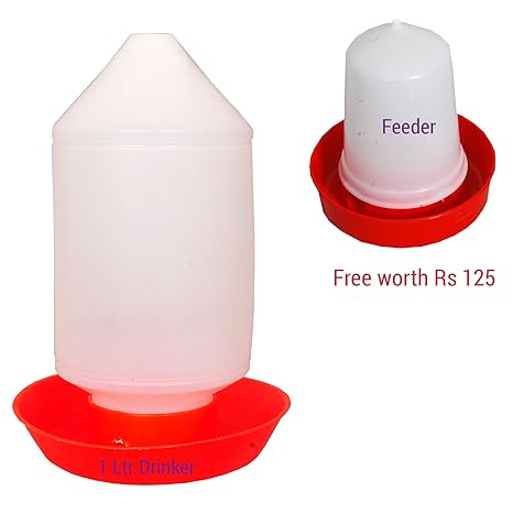 Praish Quail Drinker For 10 To 15 Birds 1000 Ml Capacity And Free