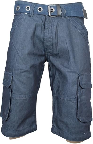 denim combat shorts mens