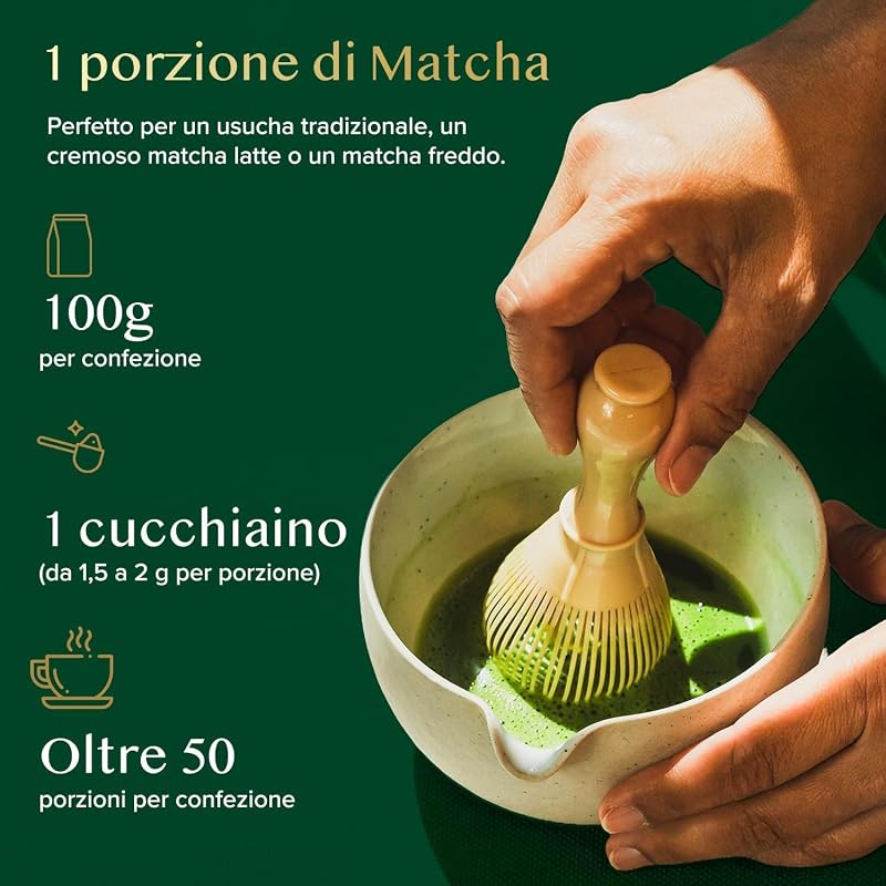 VAHDAM, Matcha Chá Verde em Pó (100gm) Autêntico Matcha Japonês em Pó, Chá Verde de Grau Premium, Ideal para Bolos, Smoothies, Thé Iced, 100% Natural