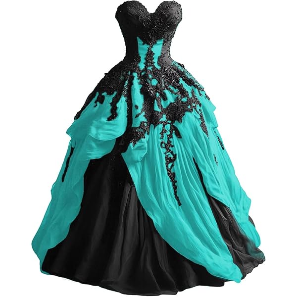 Womens Gothic Black Lace Strapless Prom Dress Evening Gown Classical Red  US2 at Amazon Women's Clothing store