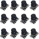 12pcs Joystick Module Kit Dual-Axis XY Control Stick with KY-023 Sensor Board Compatible with PS2 Arduino Raspberry Pi for Robotics and DIY Electronics Projects