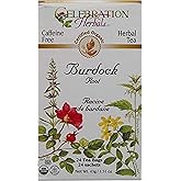 Celebration Herbals Teabags Herbal Tea Burdock Root Organic - 24 Herbal Tea Bags