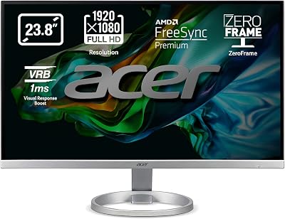 R0 R240Ysmip - Monitor FullHD 23,8" (60,5 cm, 1920 x 1080, 16:9, 250 Nits, 1 ms VRB, AMD FreeSync, 1xHDMI 1.4) Cor Preta