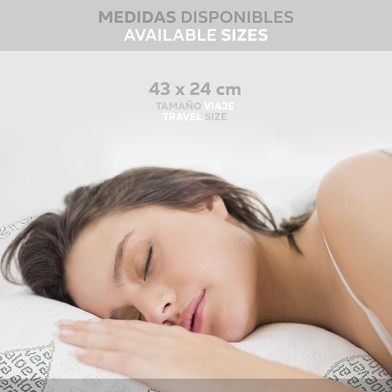 Almofadas viscoelásticas Textilhome Pack 2 Travel 43x24 cm Aloe Vera