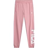 Fila Girls Sweatpants - Soft Cotton Blend Sweatpants for Girls with Drawstring Waist and Pockets - Fashion Kids Joggers