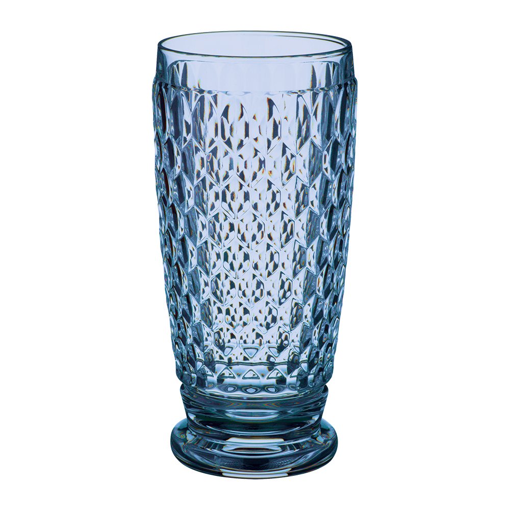 Villeroy & Boch Boston Blue Crystal Highball Glasses, Set of 4 Amazon