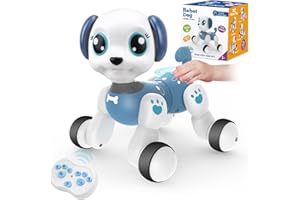 Britik Robot Dog Toys for 8-12 Years Old Boys Girls: Remote Control Dog Robot Dog for Kids 8-12 Robots for Kids 5-7 Pet Robots Electric Puppy Toy for 8 9 10 11 12 Years Old Boys Girls