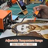 Preciva 935 Pyrography Wood Burning Kit 250-750°C 2 Pens 20 Tips view 7