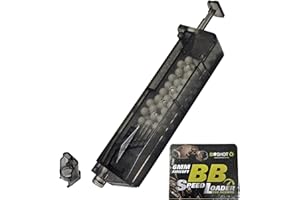 BioShot Airsoft Speed Loader for 6mm BBS - This High Capacity, Universal Quick Reloader is One of Your New Essential Airsoft Accessories - Load Your Pellets Quickly and Easily - Elevate Your Game