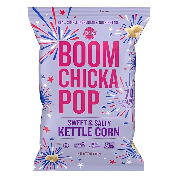 ANGIE’S BOOMCHICKAPOP, SWEET AND SALTY KETTLE CORN POPCORN, 7 OZ
