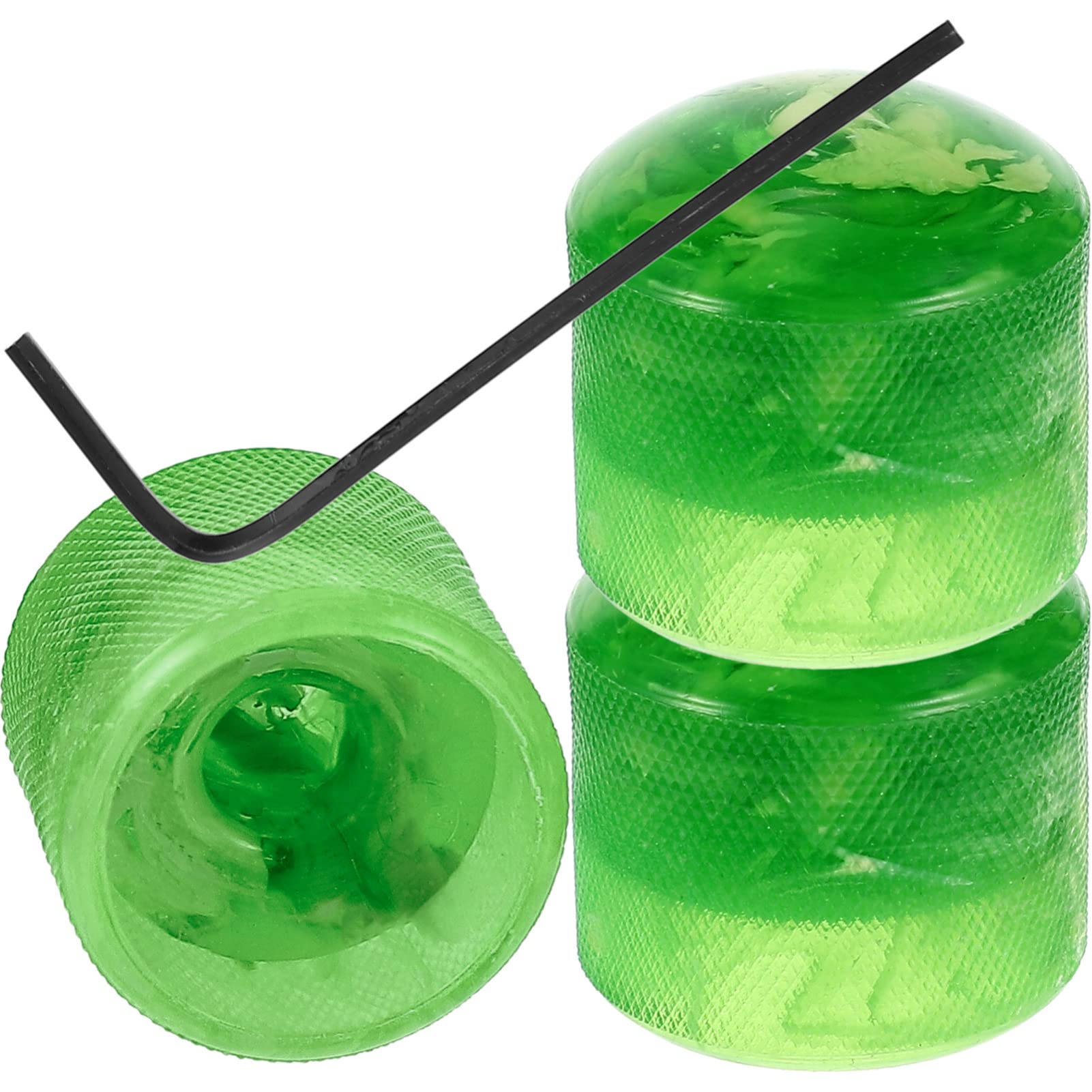 Artibetter Black Guitar 3pcs Guitar Knobs Guitar Control Knobs Volume Tone Control Knobs Dome Knobs Volume Tone Knob (Green) Metal Guitar