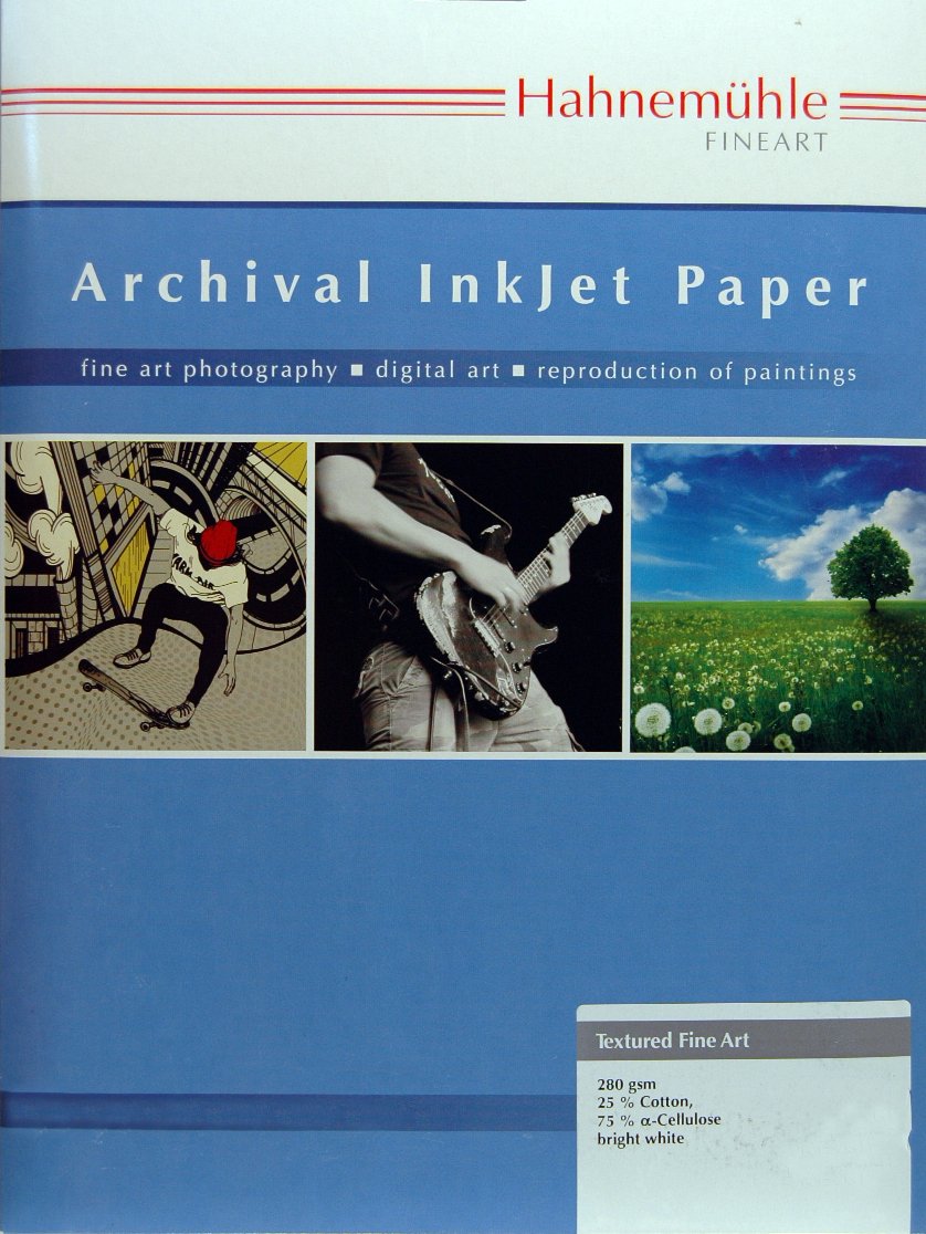 Hahnemühle Archival Inkjet Paper 280gsm, Textured Fine Art, A3, 10